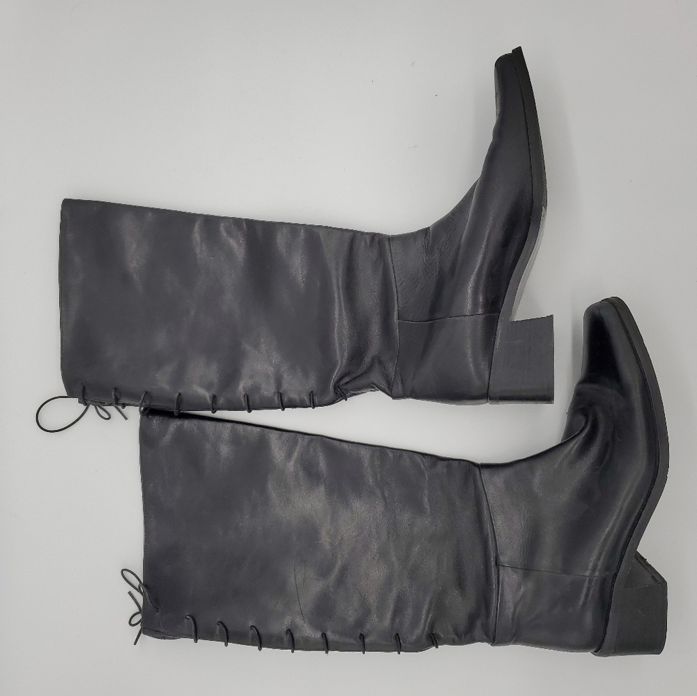 Italian Leather riding boots womens size 8